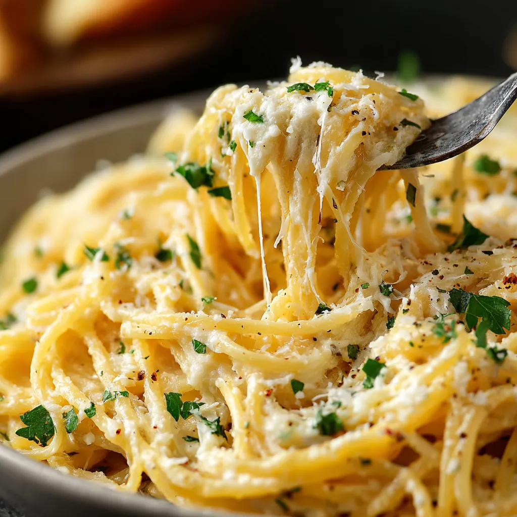 Alt text for second content image about Creamy Garlic Parmesan Spaghetti