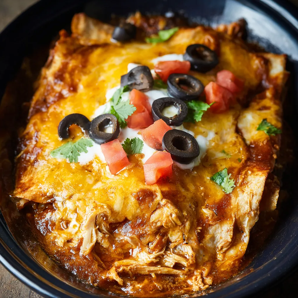 Alt text for second content image about Crockpot Chicken Enchilada Casserole