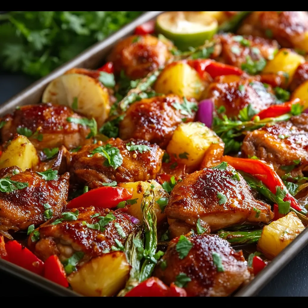 Alt text for second content image about Hawaiian Chicken Sheet Pan