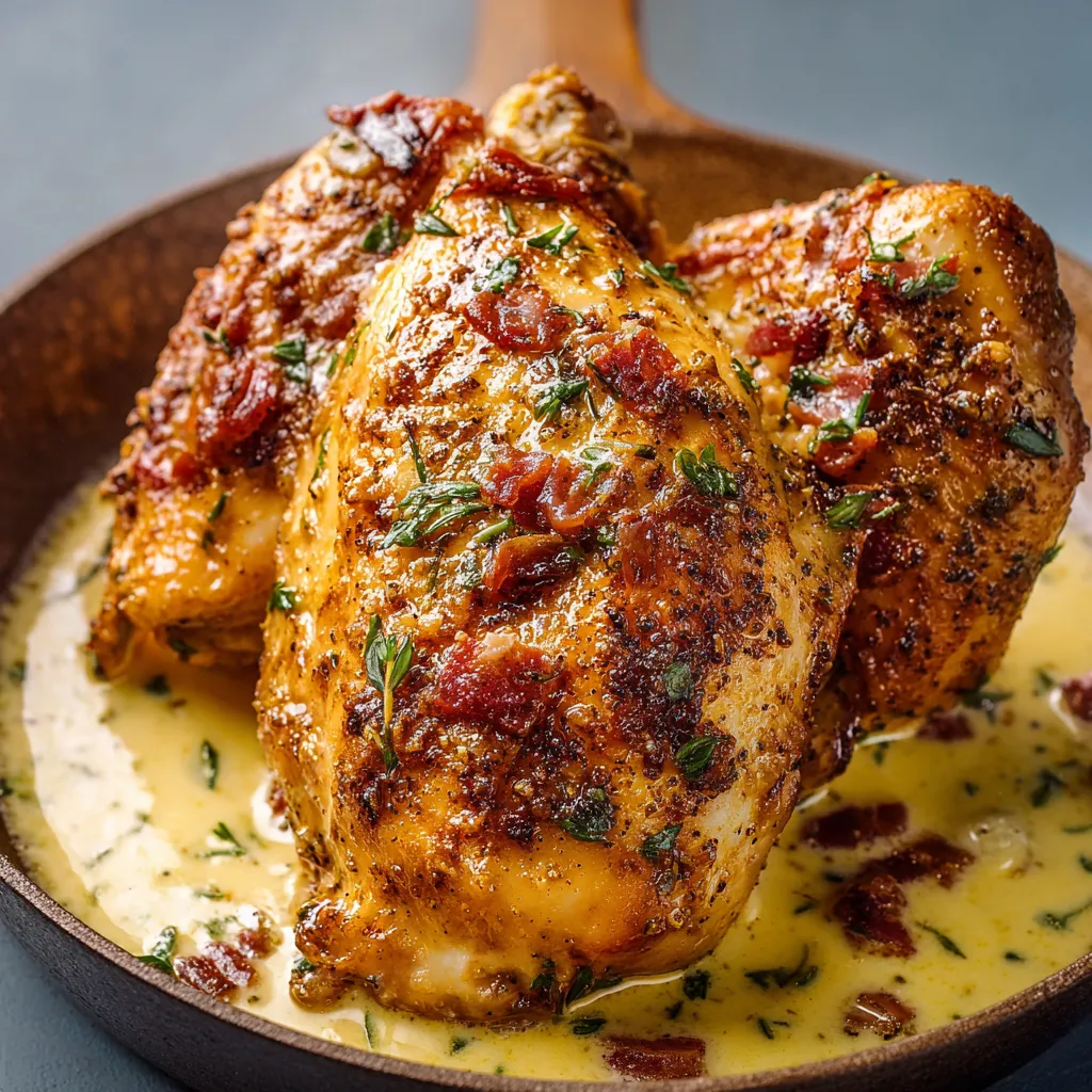 Close-up image showing a delicious serving of Marry Me Chicken, ready to be enjoyed.