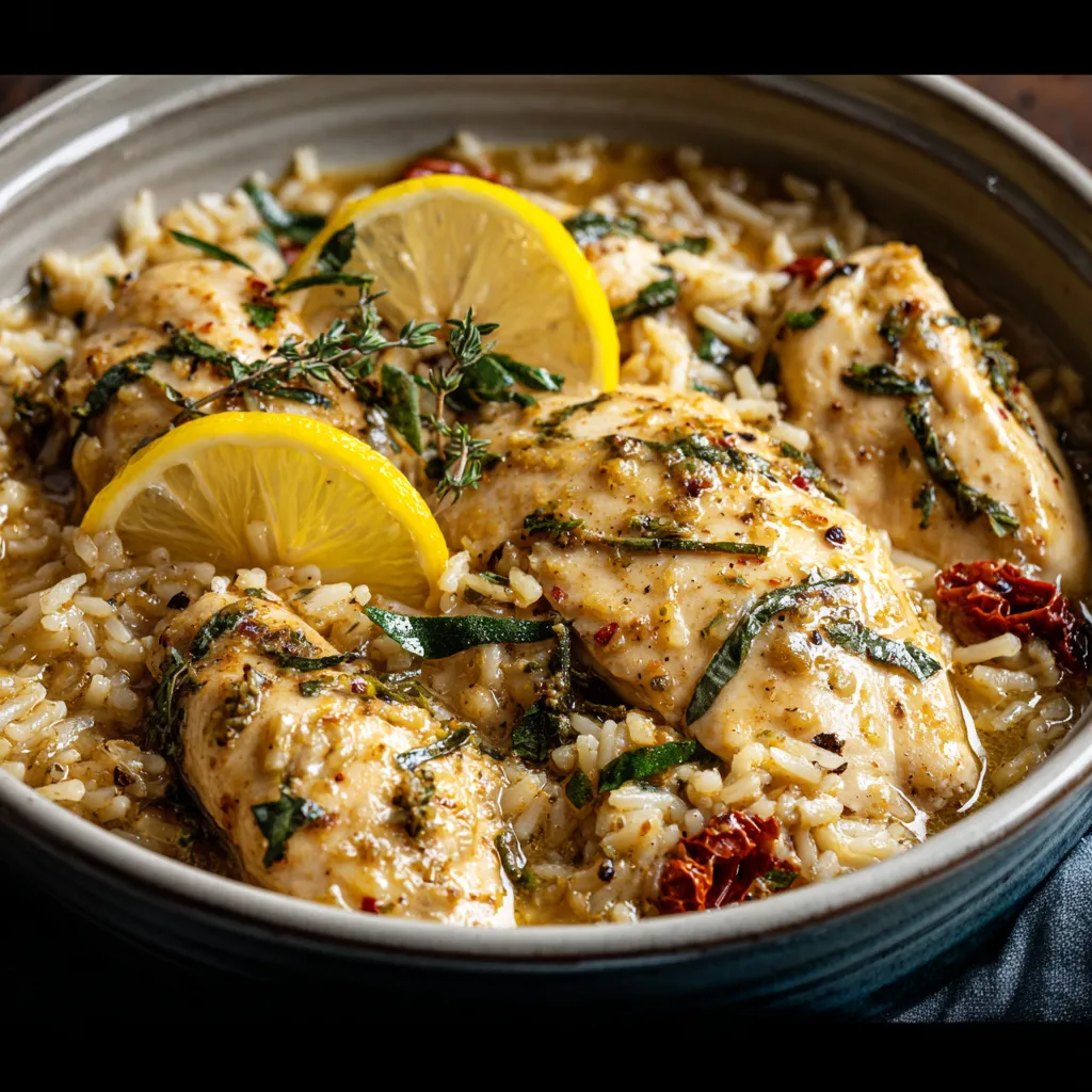 A close-up shot showcasing a delicious-looking Slow Cooker Valentine's Dinner meal, ready to serve.