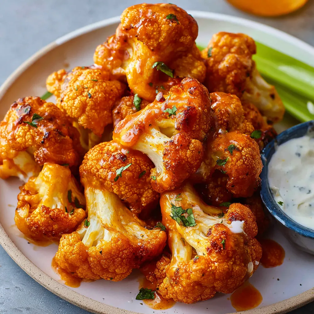 BEST AIR FRYER BUFFALO CAULIFLOWER