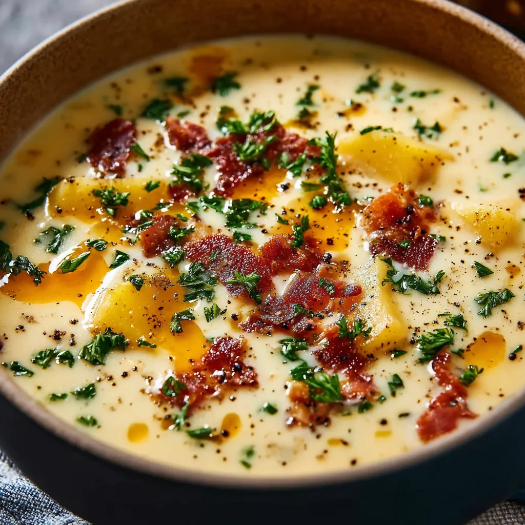 BEST CREAMY POTATO SOUP EVER