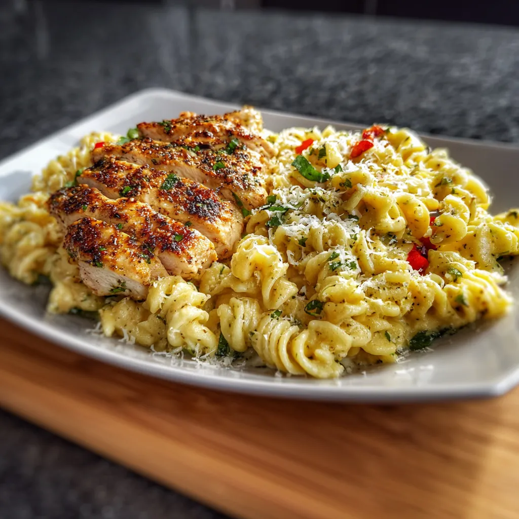 Creamy Garlic Parmesan Chicken Pasta is a delicious and comforting meal shown in this featured image.