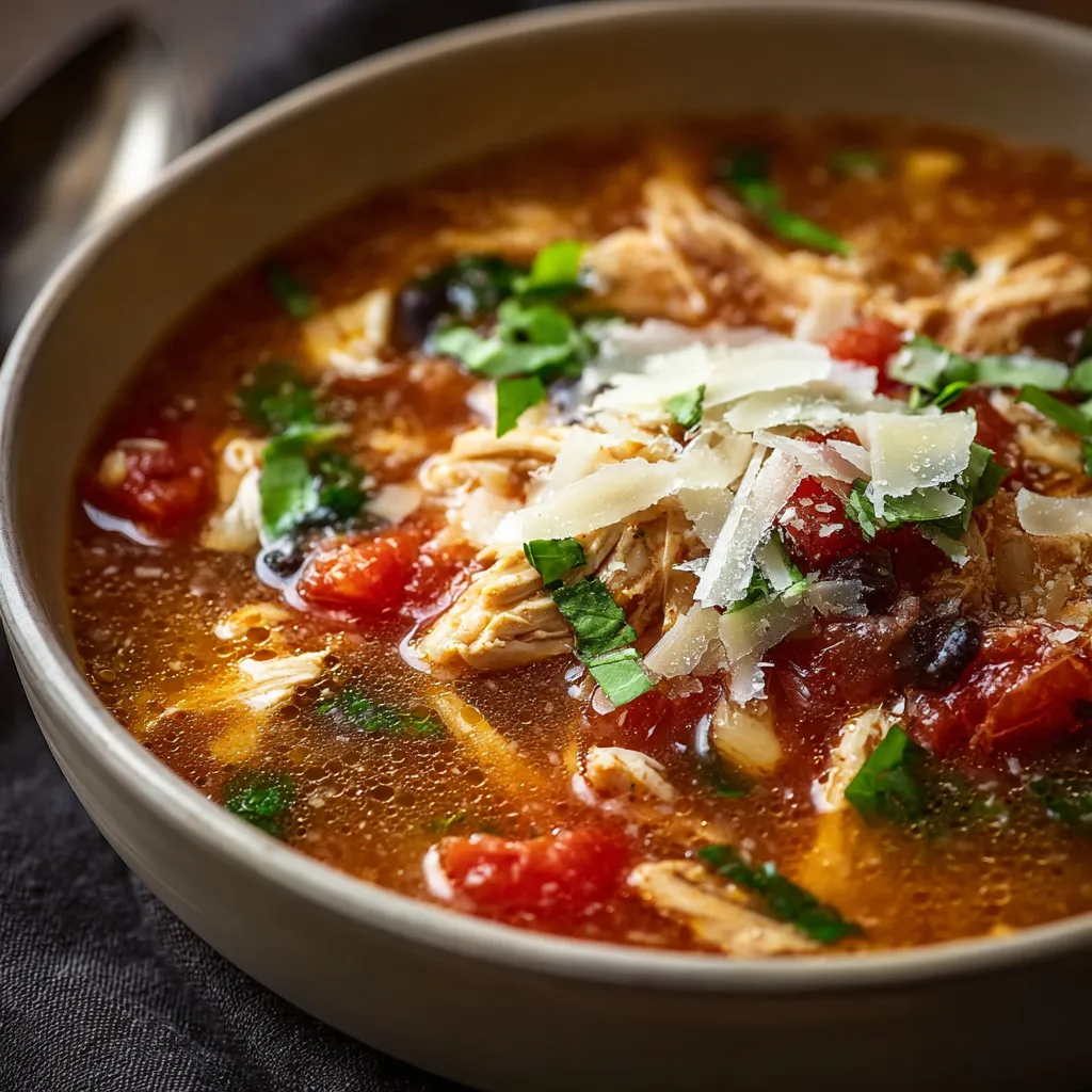 CROCKPOT CHICKEN PARMESAN SOUP EASY
