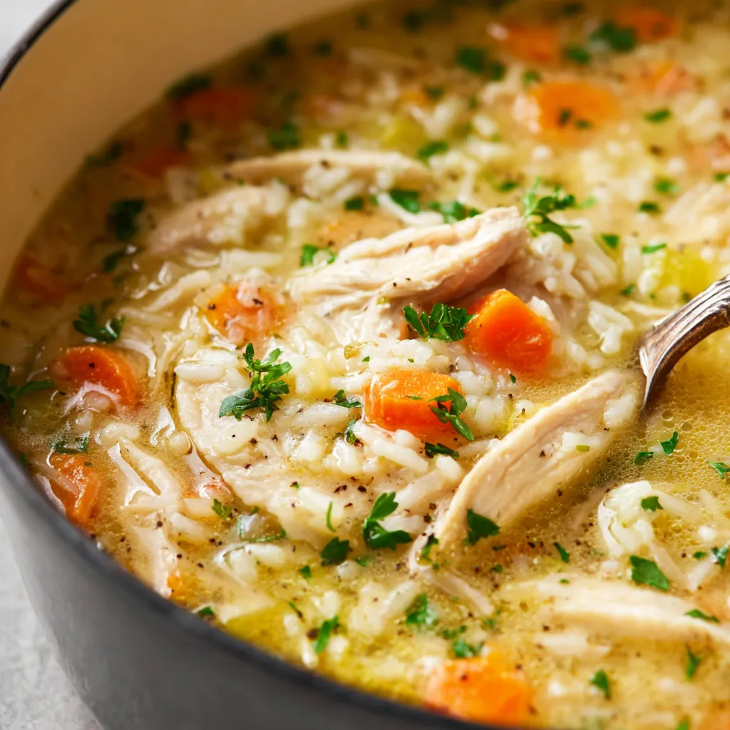 EASY CHICKEN AND RICE SOUP