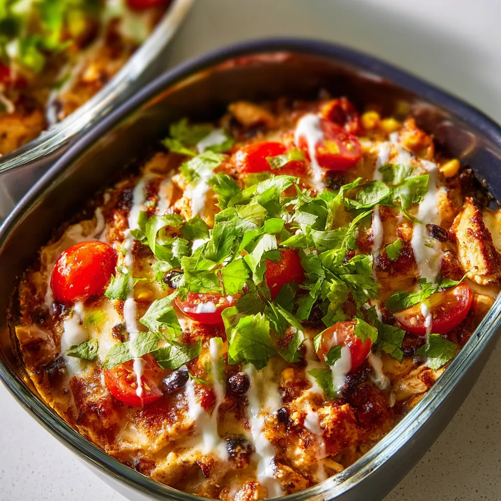 EASY CHICKEN ENCHILADA BOWLS