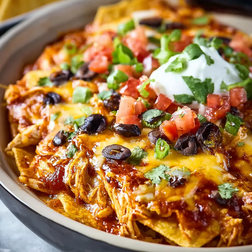 EASY CROCKPOT CHICKEN ENCHILADA CASSEROLE
