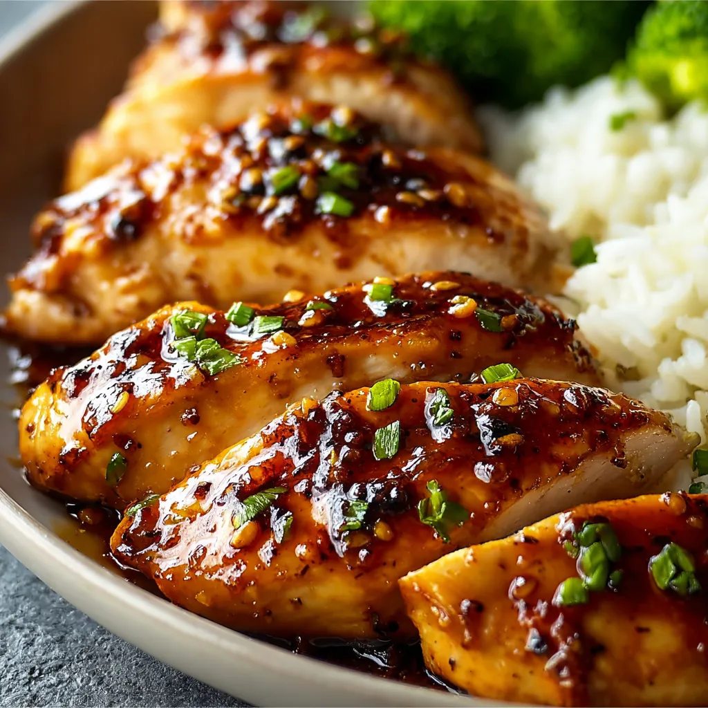 EASY HONEY GARLIC CHICKEN BREASTS