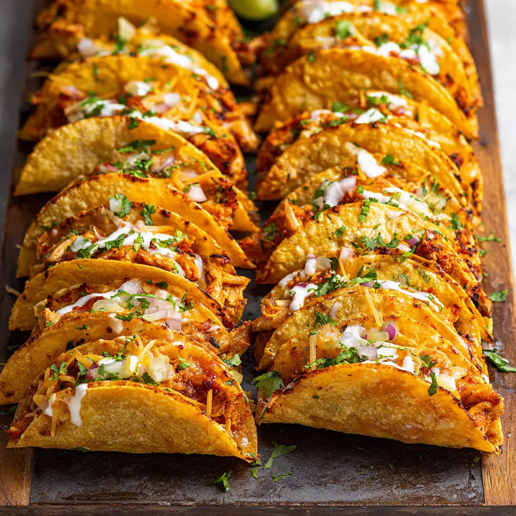 EASY MINI BAKED CHICKEN TACOS