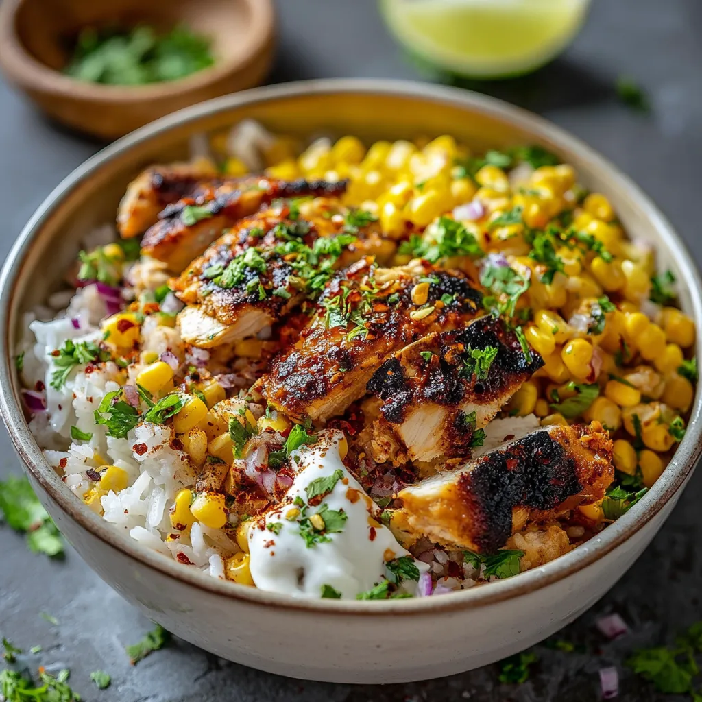 EASY STREET CORN CHICKEN RICE BOWL