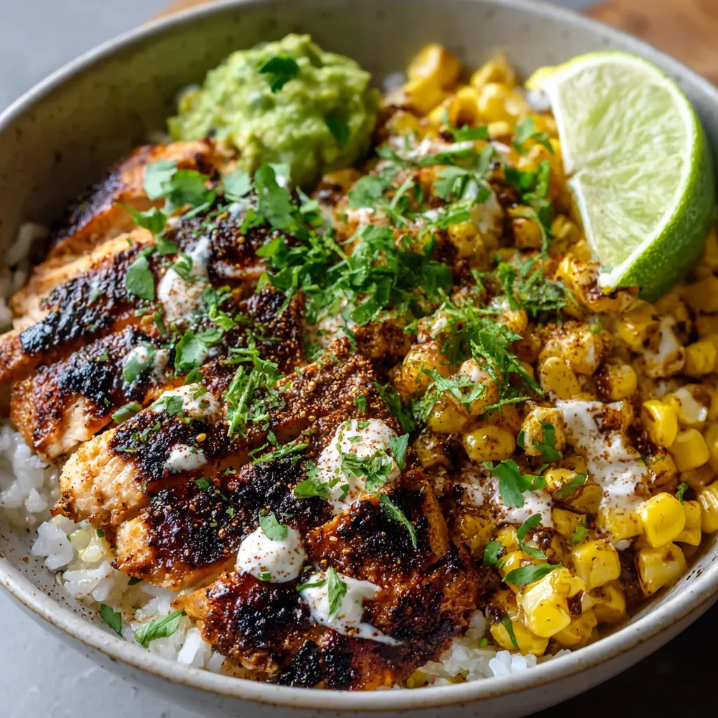EASY STREET CORN CHICKEN RICE BOWL