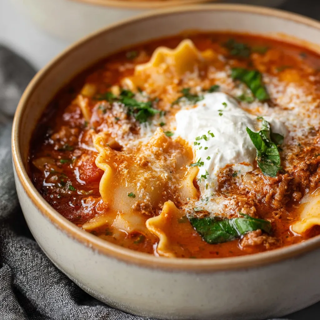 GLUTEN FREE LASAGNA SOUP QUICK