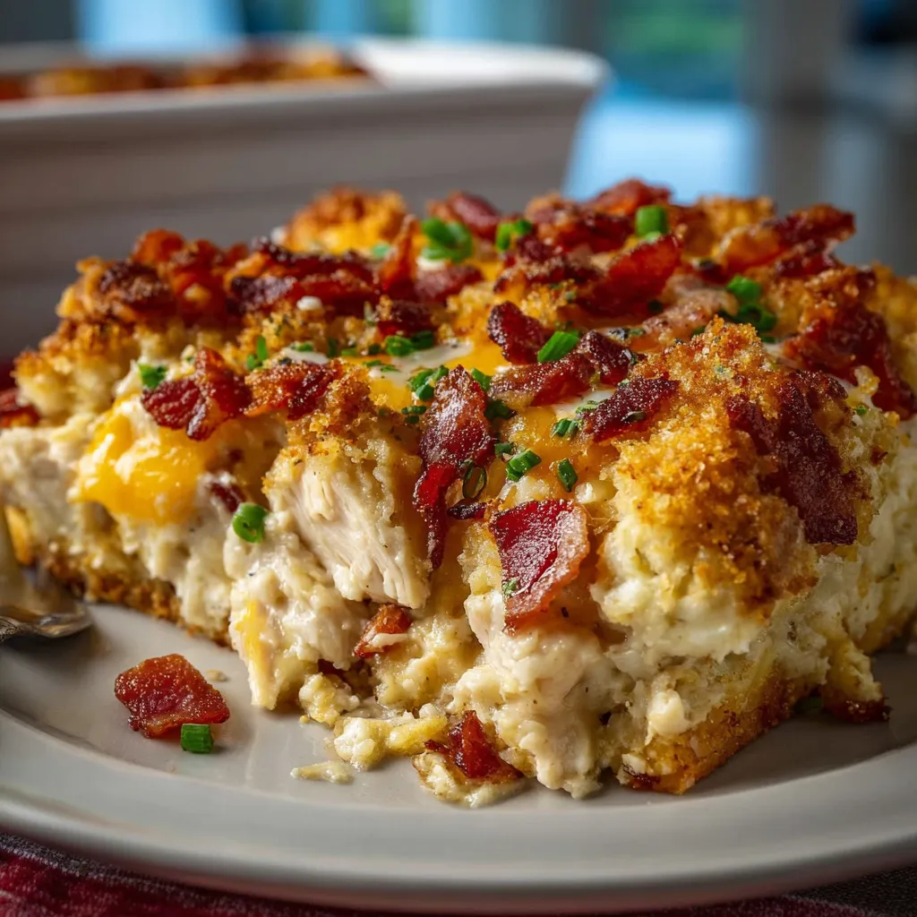 Crack Chicken Casserole, a creamy and cheesy baked dish, is shown as the featured image.