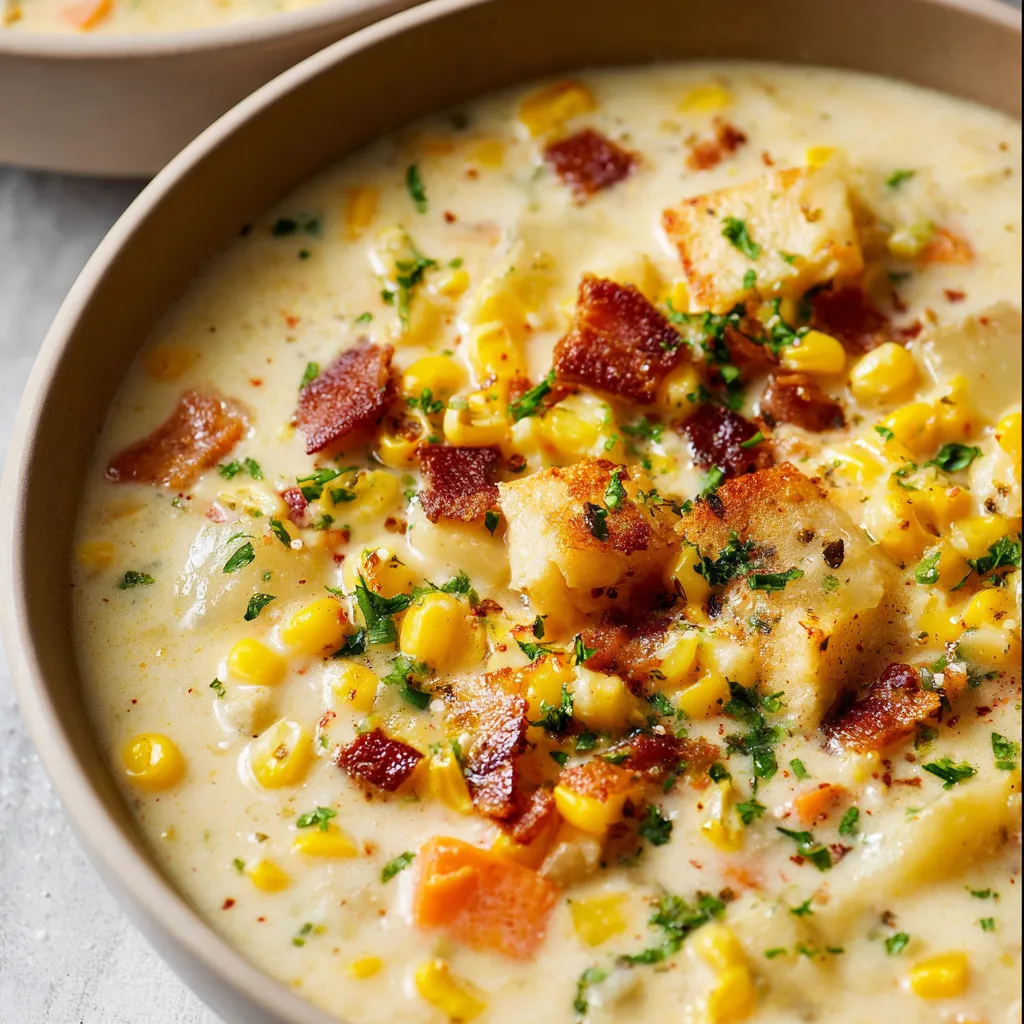 PERFECT CREAMY CORN CHOWDER