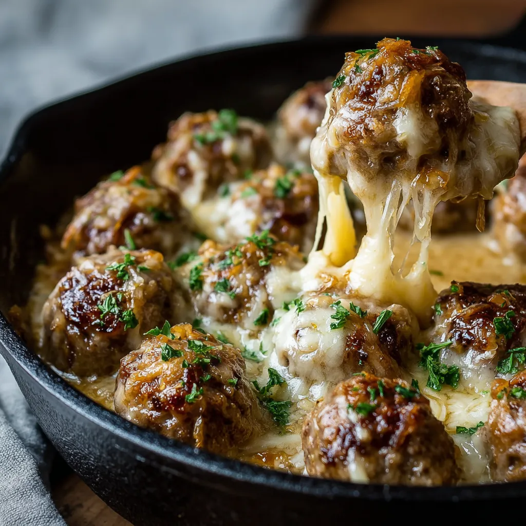 PERFECT FRENCH ONION MEATBALLS RECIPE