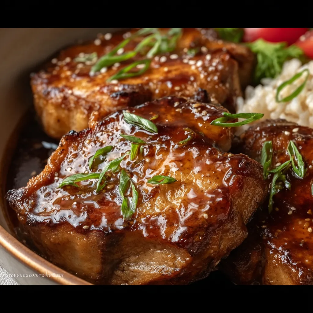 ULTIMATE GARLIC PARMESAN SLOW COOKER PORK CHOPS