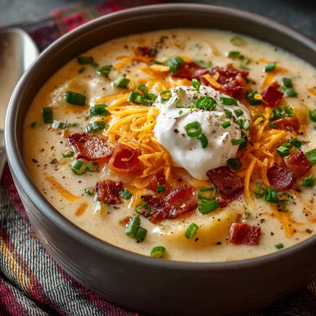 A delicious bowl of Creamy Olive Garden Zuppa Toscana, a hearty and flavorful Italian soup.