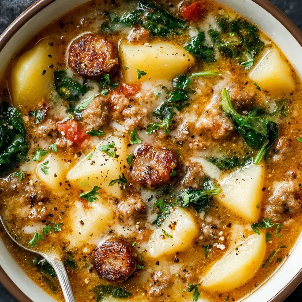 Creamy Sausage Tortellini Soup: A second content image showcasing the delicious and comforting dish.