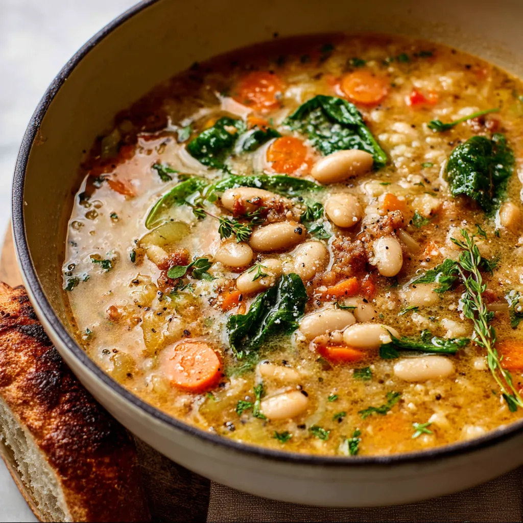 Alt text for second content image about Creamy Tuscan White Bean Soup