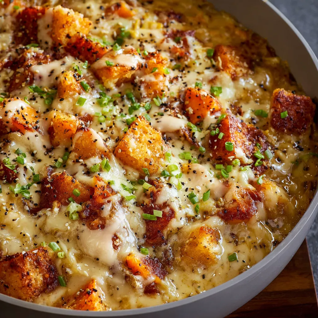 A delectable second image showcasing the savory and comforting Pizza Tot Casserole dish.