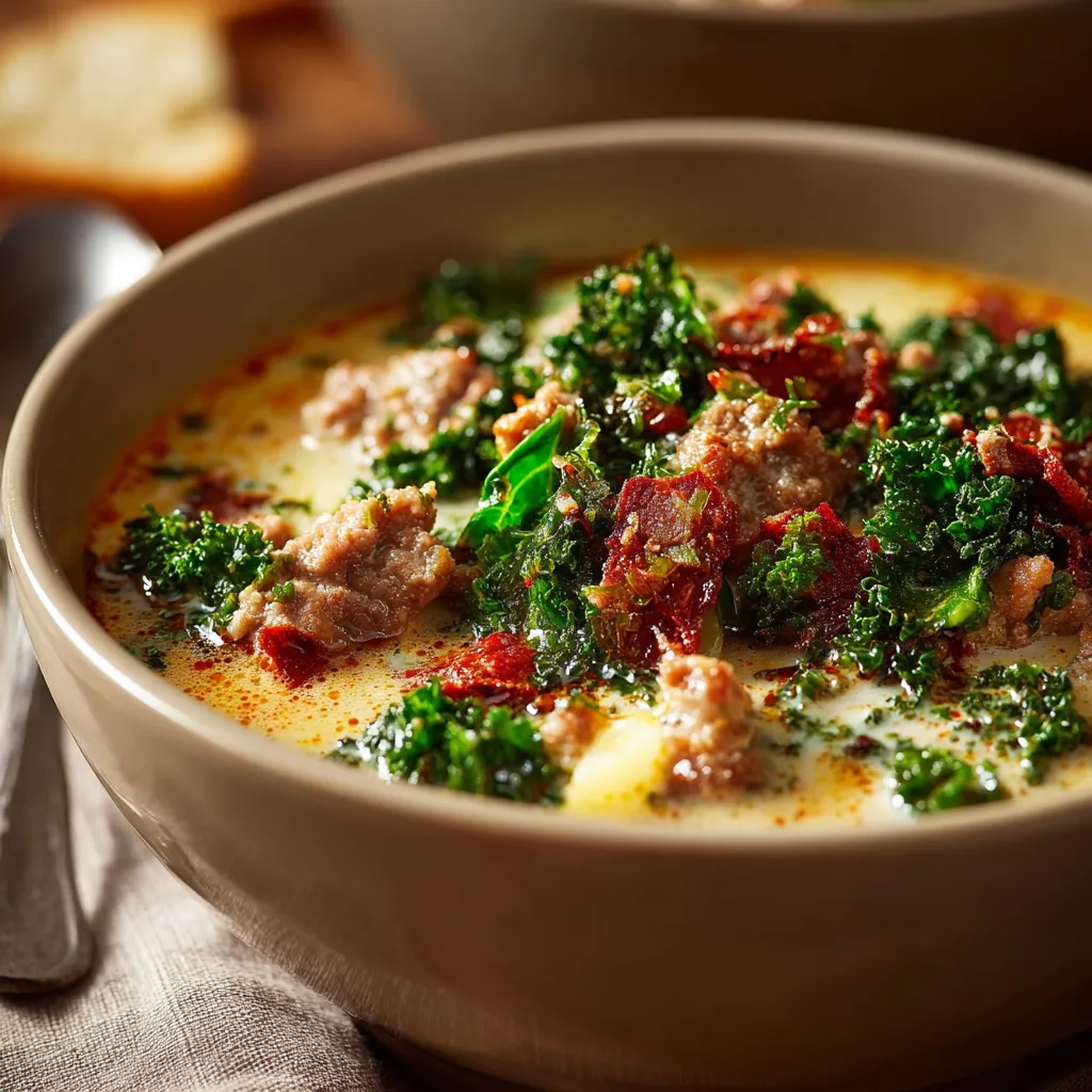 Enjoy a comforting bowl from our second content image showcasing the Best Zuppa Toscana Recipe A Taste Of Italian Comfort.