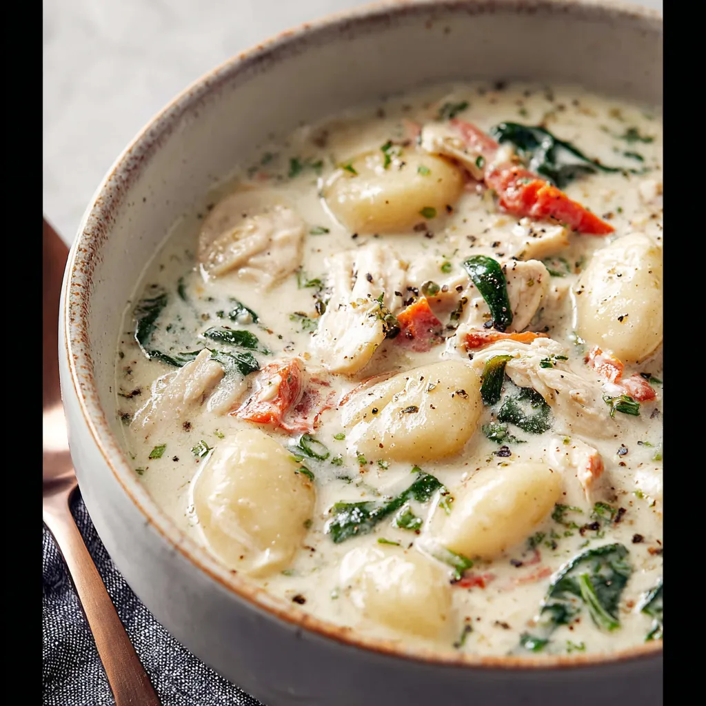 CREAMY OLIVE GARDEN CHICKEN GNOCCHI SOUP ULTIMATE