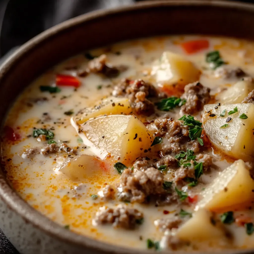 CREAMY POTATO & HAMBURGER SOUP ULTIMATE