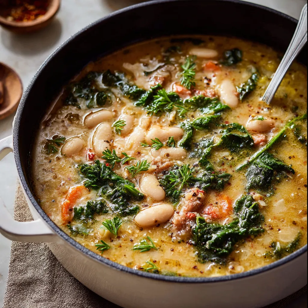 CREAMY TUSCAN WHITE BEAN SOUP ULTIMATE