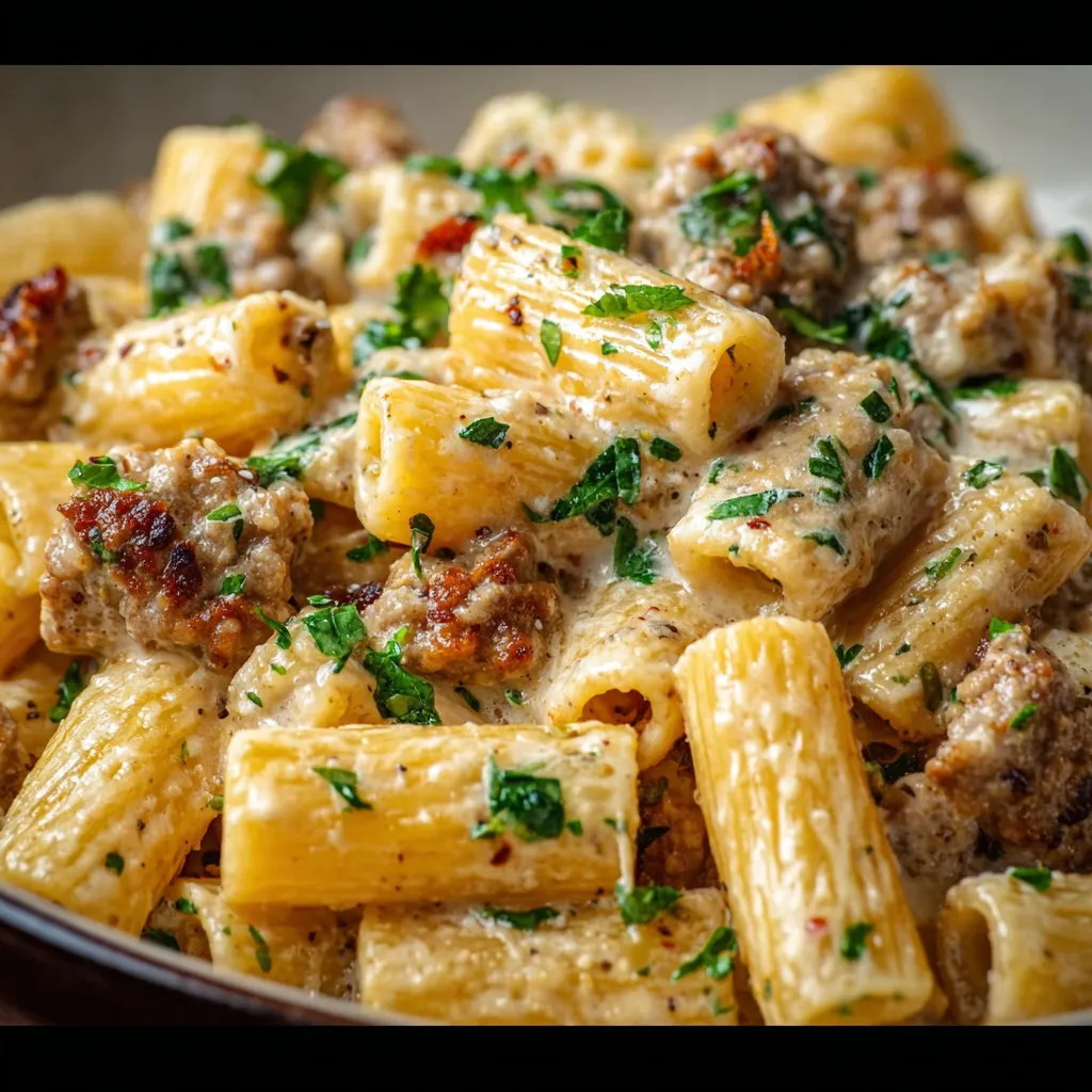 EASY ITALIAN SAUSAGE RIGATONI RECIPE