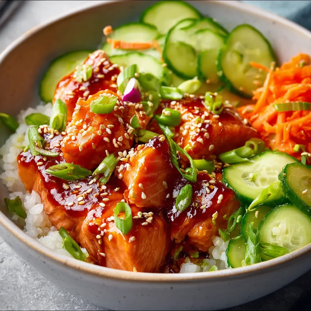 HONEY SRIRACHA SALMON BOWLS PERFECT