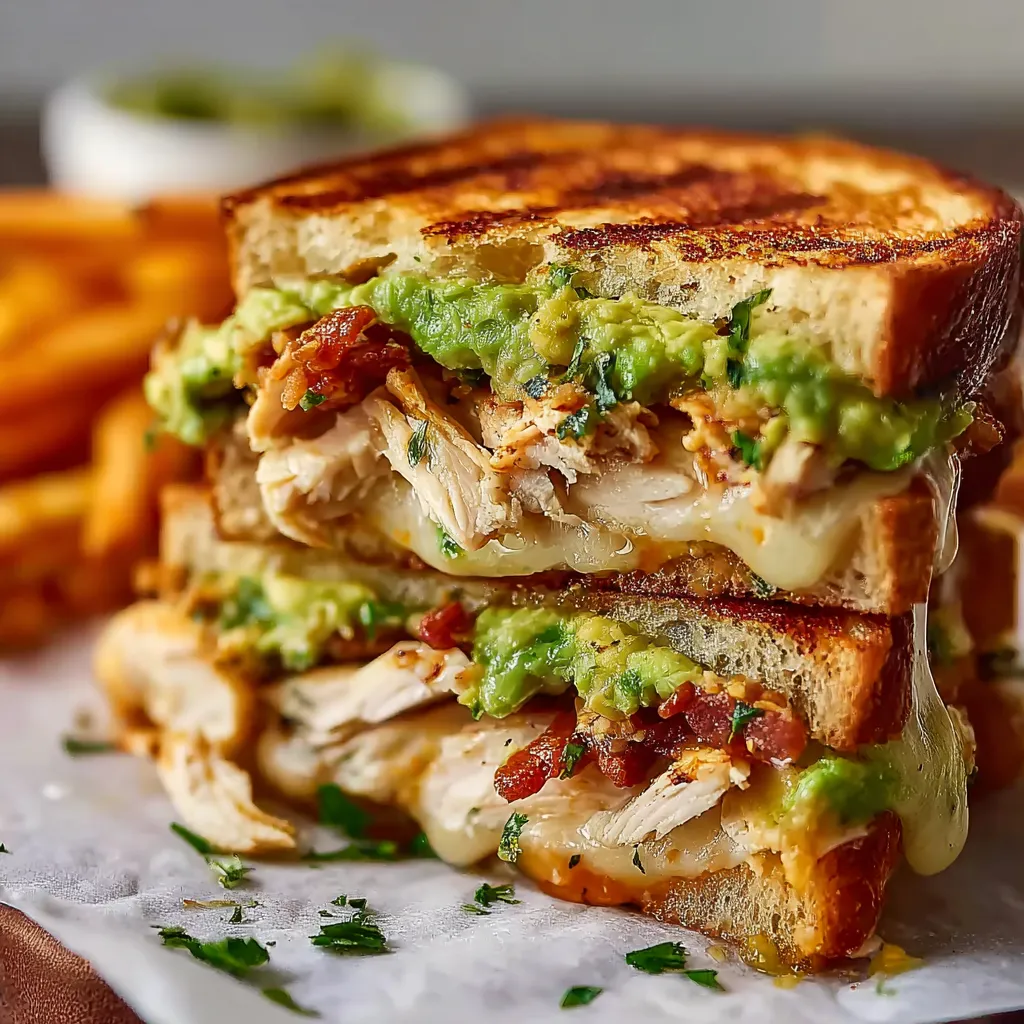 IRRESISTIBLE CHICKEN AVOCADO MELT SANDWICH