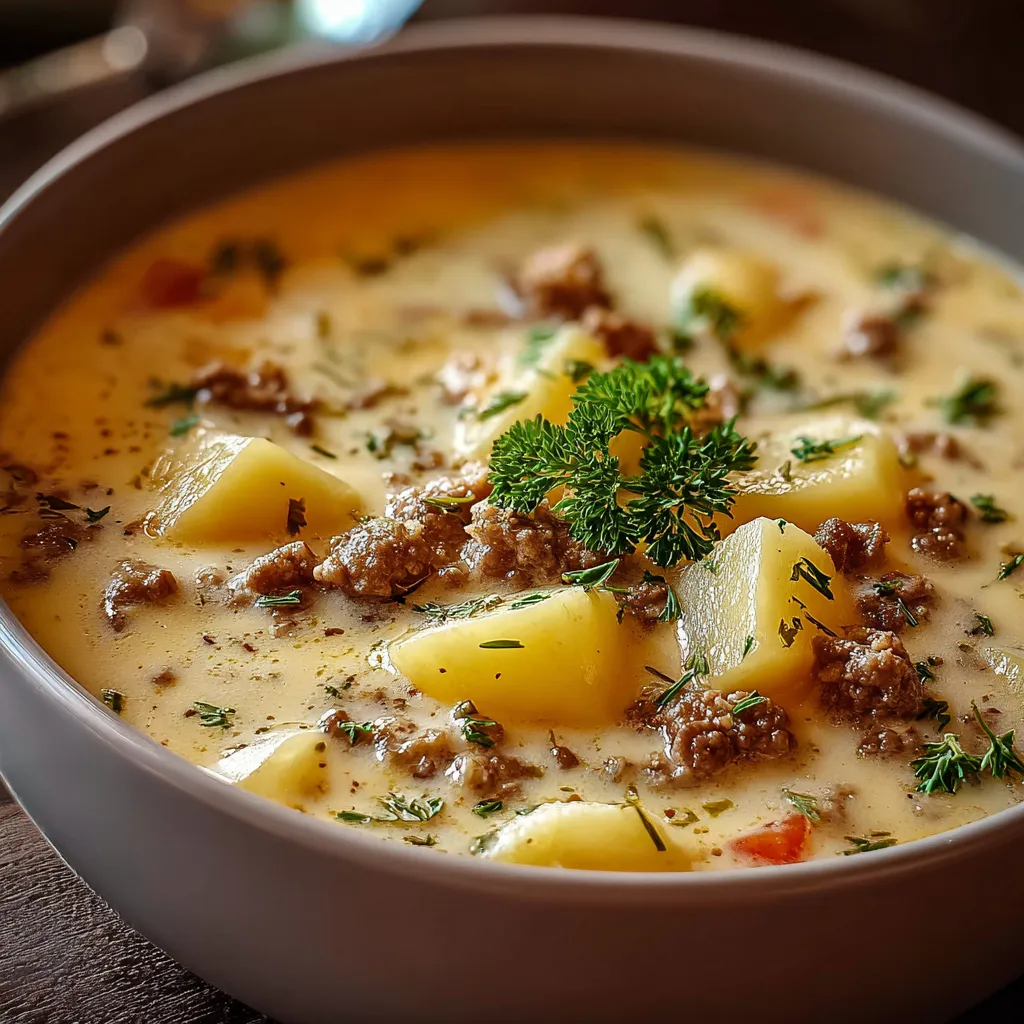 IRRESISTIBLE CREAMY SAUSAGE TORTELLINI SOUP