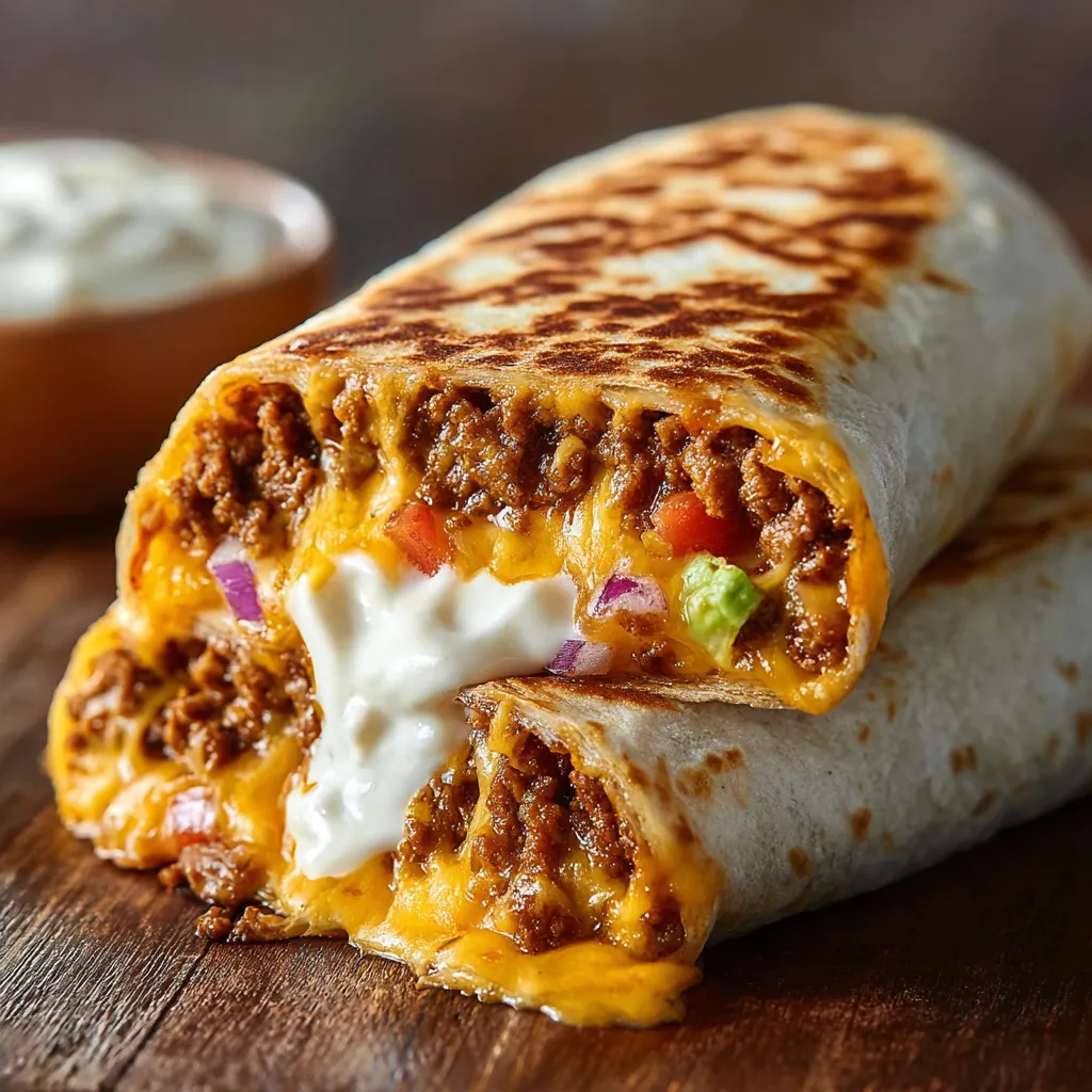 IRRESISTIBLE GRILLED CHEESE BURRITO RECIPE