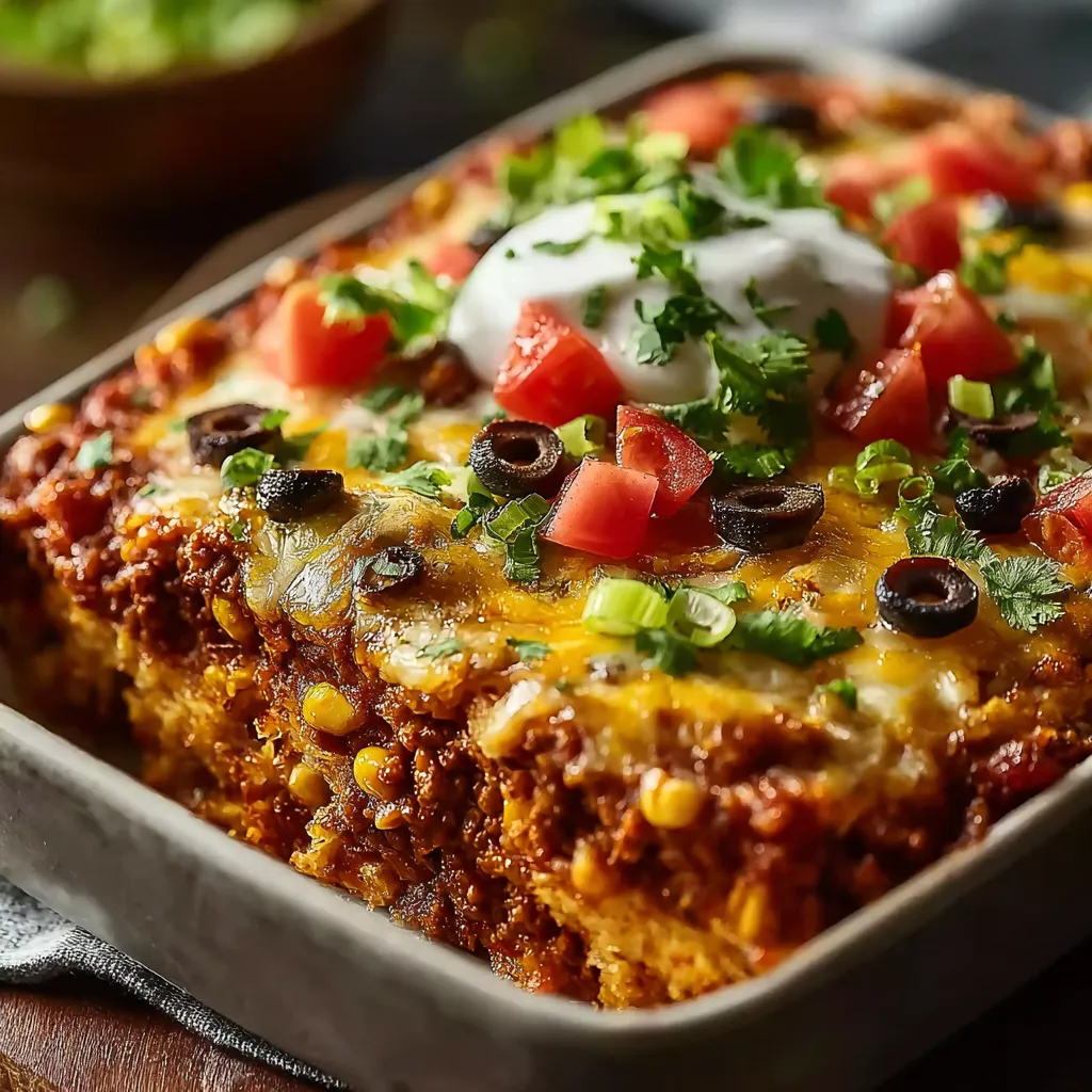 IRRESISTIBLE TACO BAKE CASSEROLE