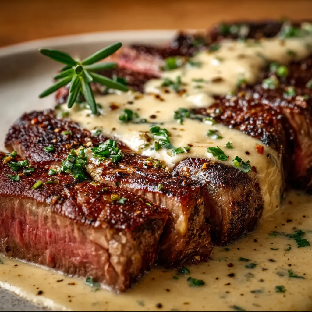 JUICY STEAK WITH CREAMY GARLIC SAUCE ULTIMATE