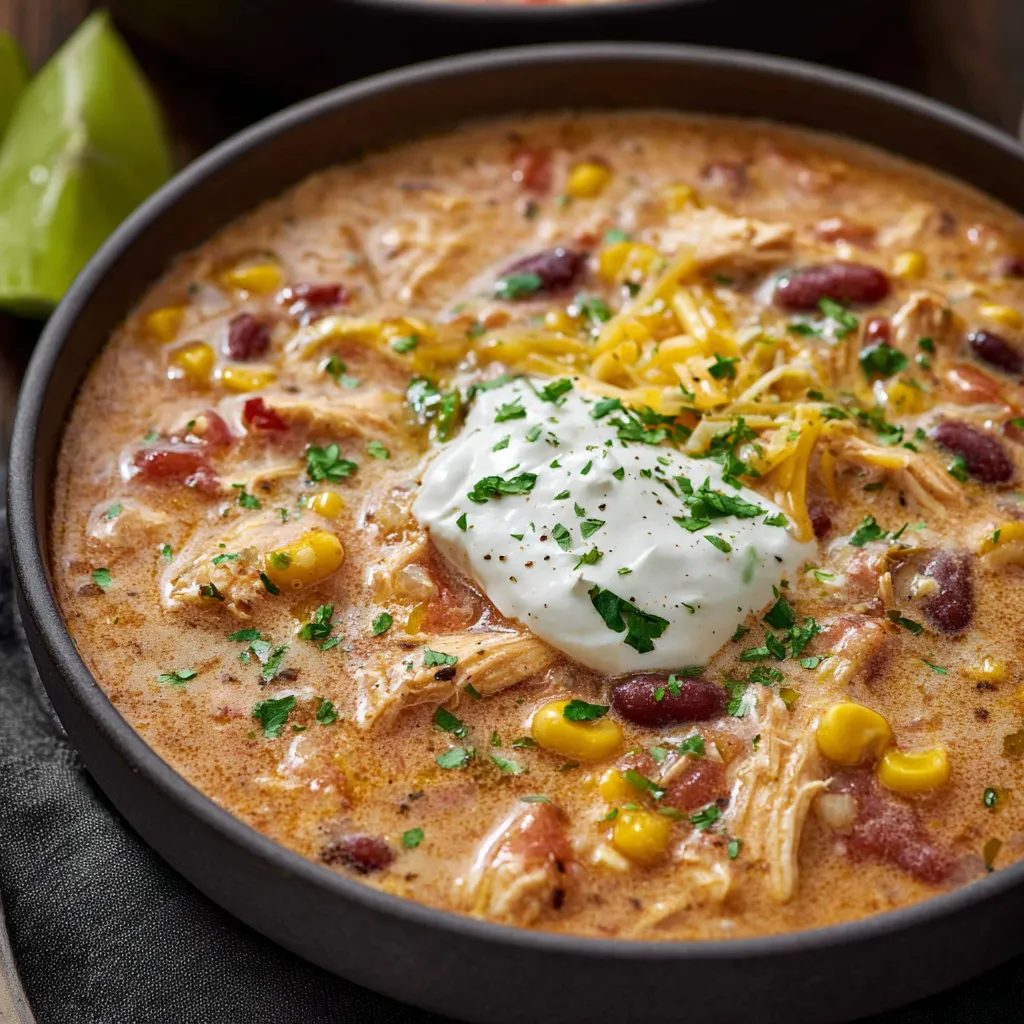 QUICK CHICKEN TACO SOUP