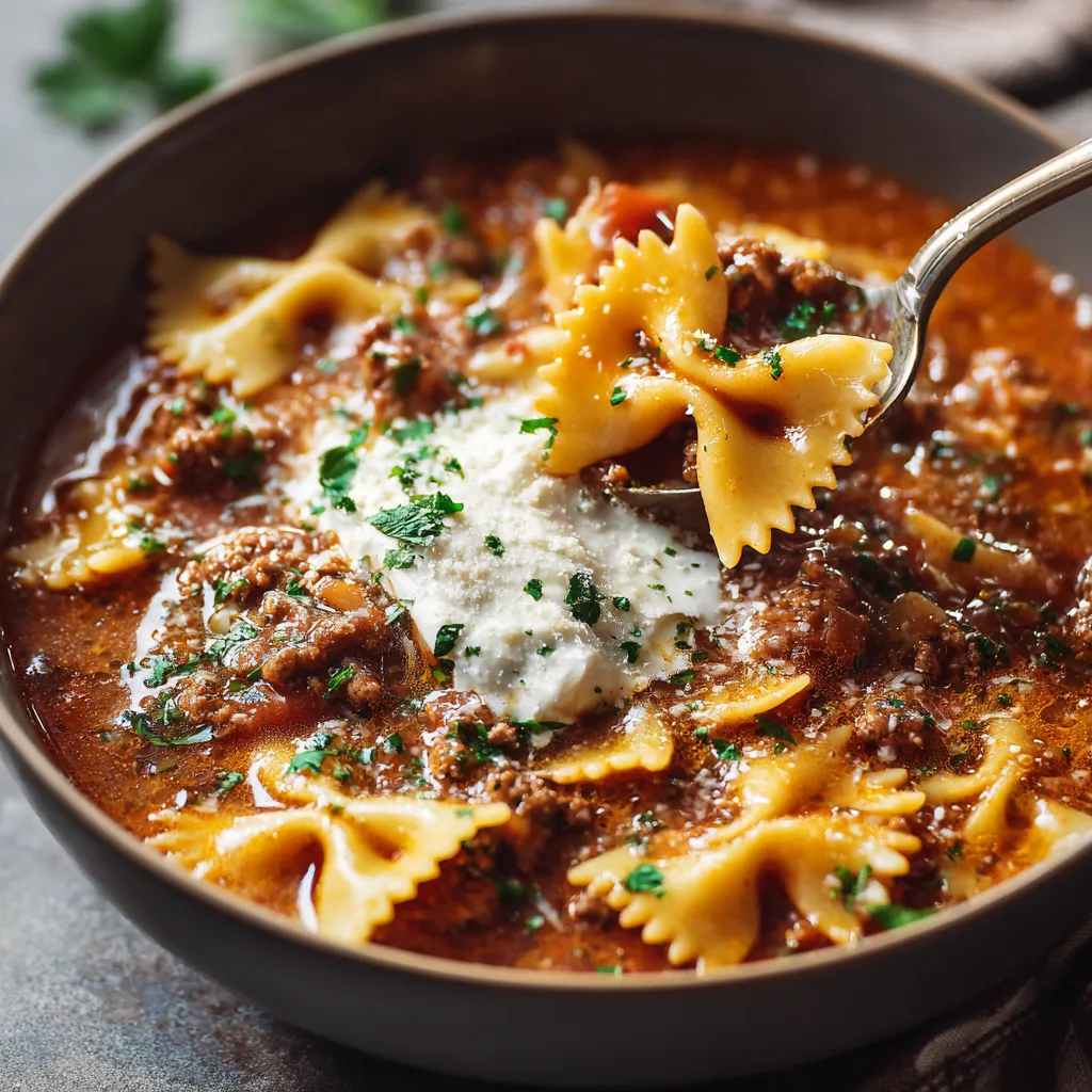 QUICK LASAGNA SOUP RECIPE