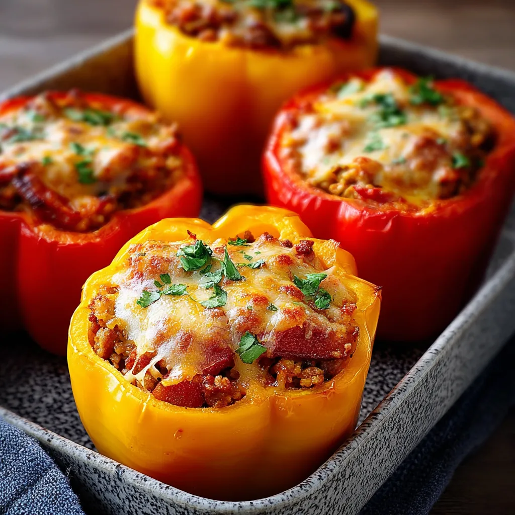 STUFFED BELL PEPPERS EASY PERFECT