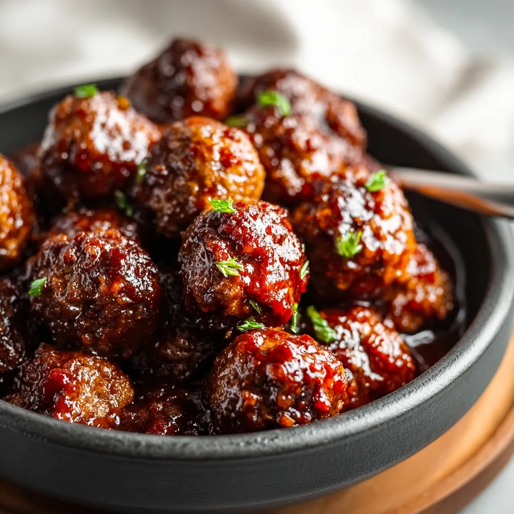 SWEET CHILI MEATBALLS CROCKPOT EASY