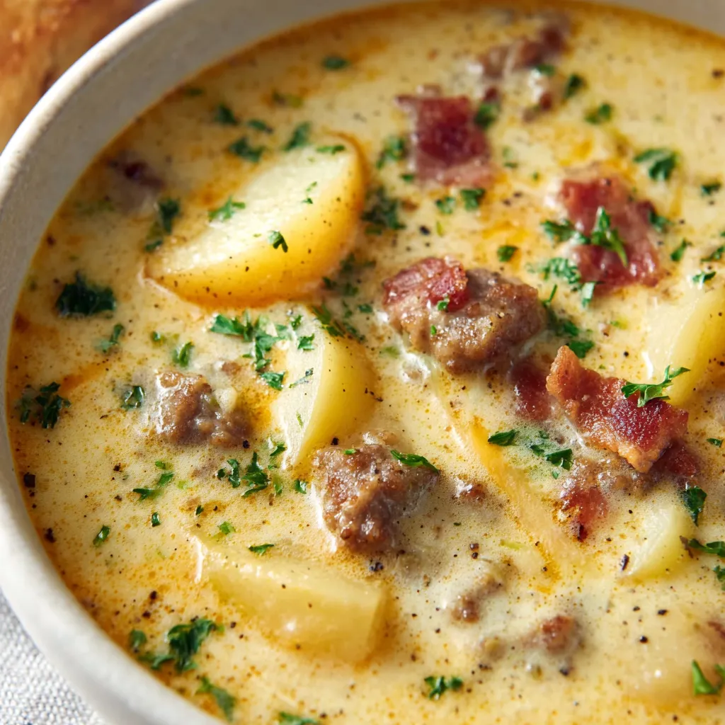 ULTIMATE HAMBURGER POTATO SOUP