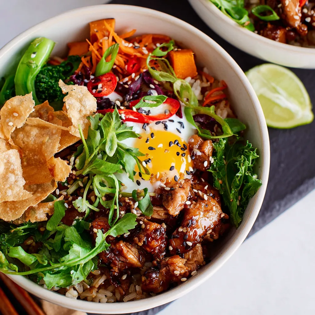 ULTIMATE HEALTHY CHICKEN & SWEET POTATO RICE BOWL