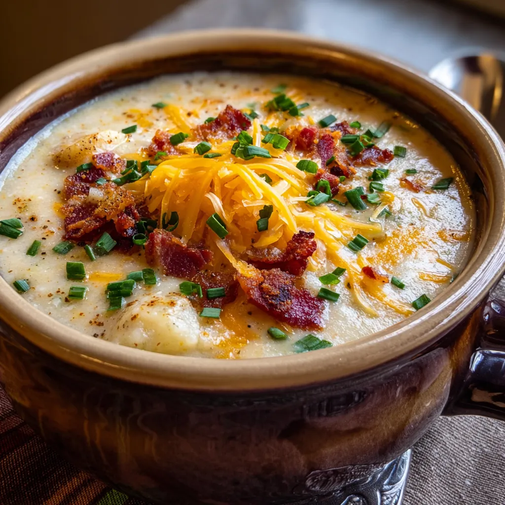 ULTIMATE LOADED BAKED POTATO SOUP