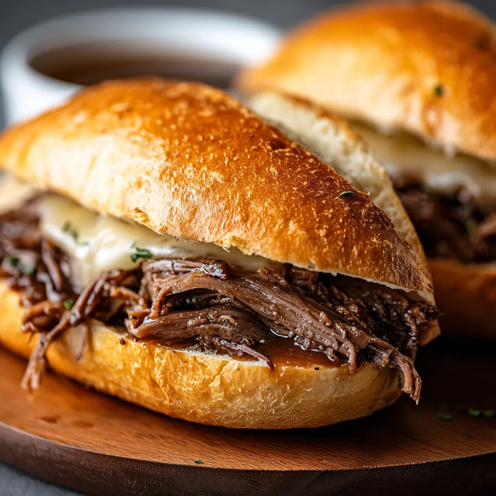 BEST SLOW-COOKED CROCKPOT FRENCH DIP