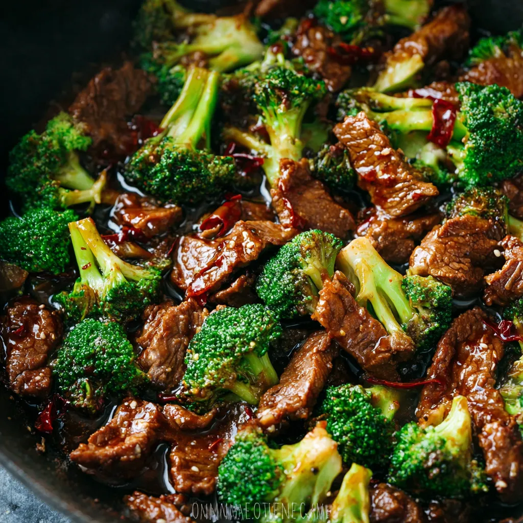 IRRESISTIBLE CHINESE BEEF AND BROCCOLI