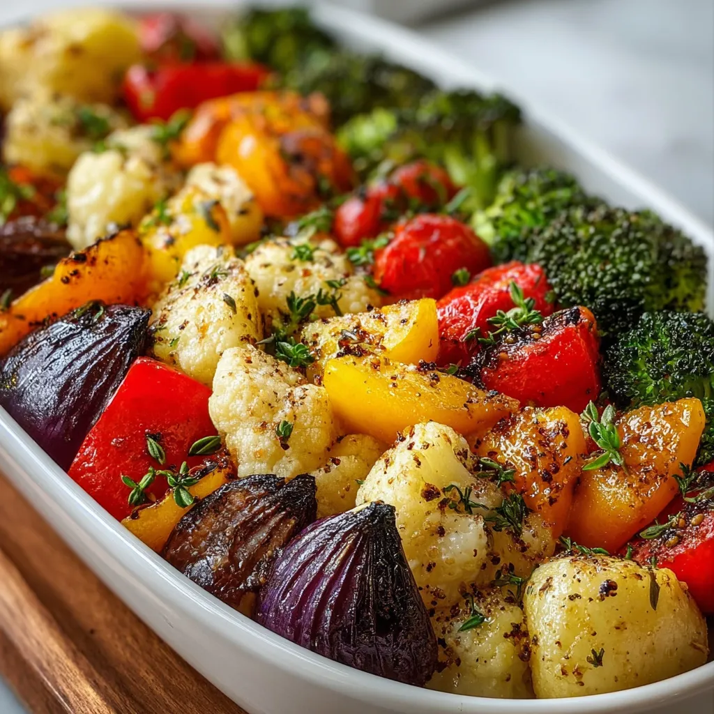 IRRESISTIBLE GARLIC ROASTED VEGGIES